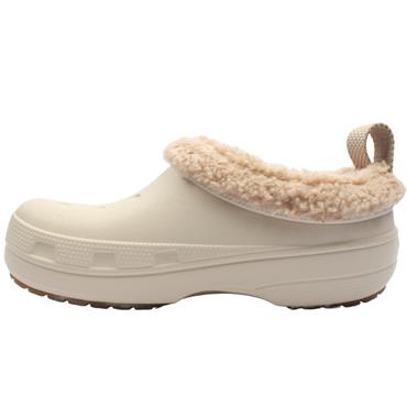 CROCS 211380 0LH FUR LINED CLOG - BEIGE